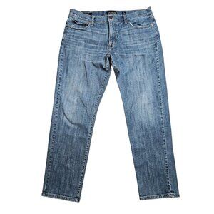 Lucky Brand 221 Straight Mens Blue Jeans Size 38x32 Cotton Stretch Durable Fit
